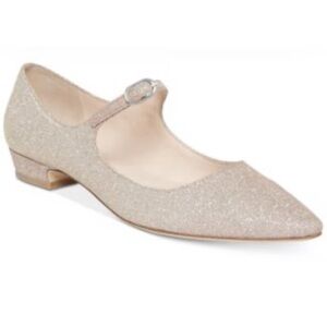 Kate Spade Glittering Beige Mary Jane Flats